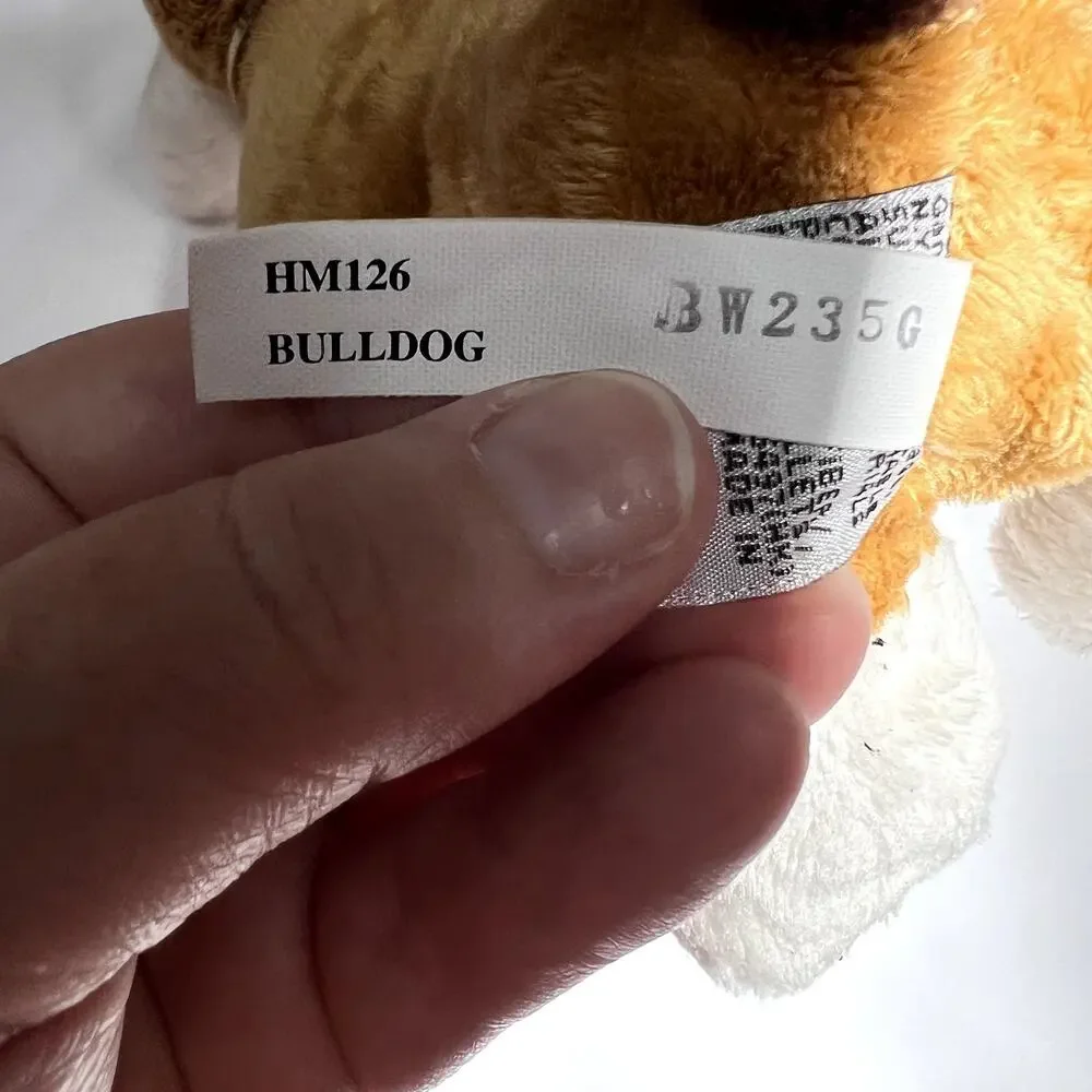 Ganz Webkinz Brown And White Bulldog‎ HM126 No Tag Or Code